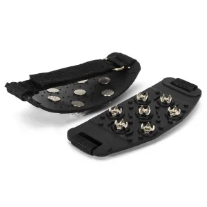 1 Pair 7 Studs Anti-Skid Adjustable Snow Ice Grips Traction Cleats Crampons