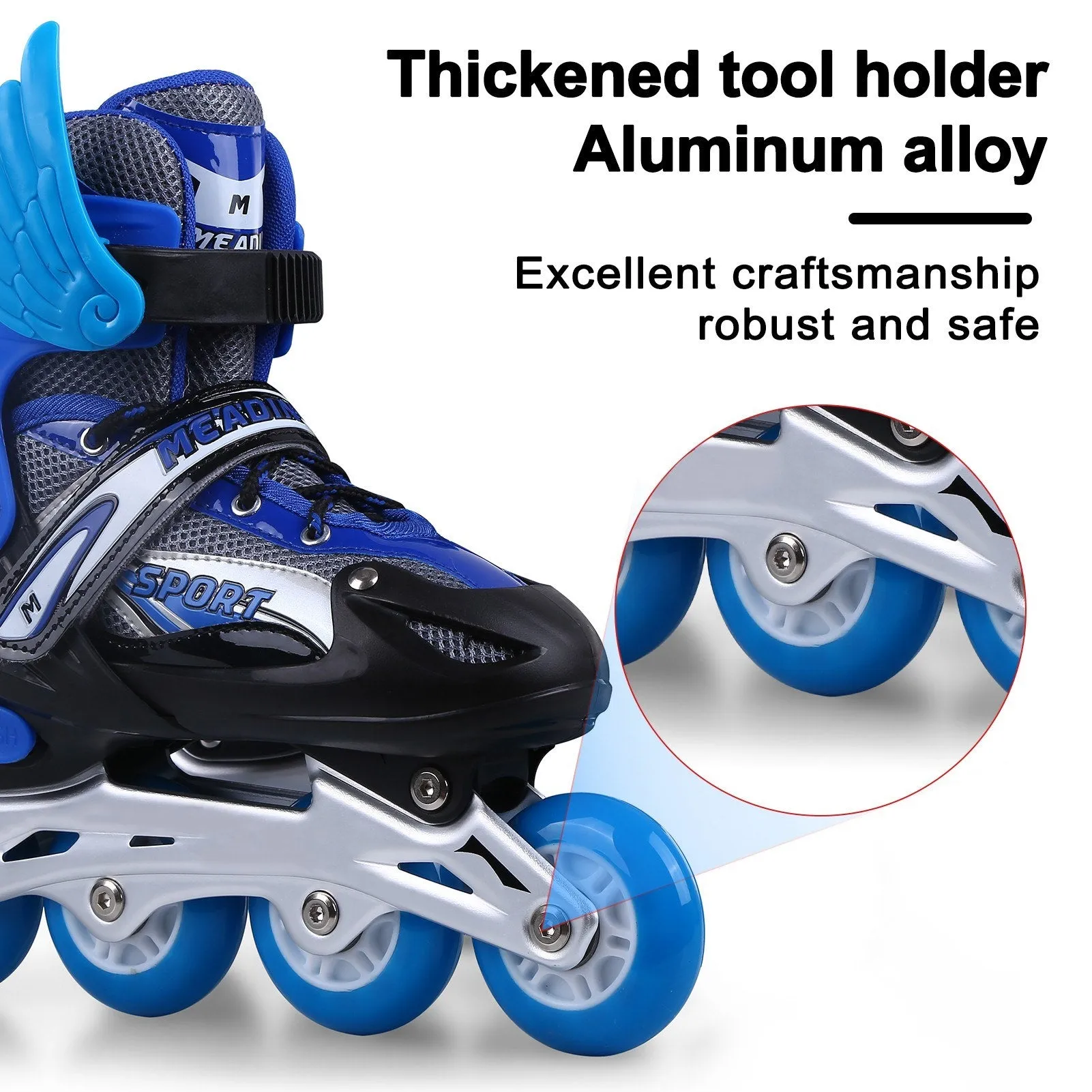 1 Pair Adjustable Roller Skates Children Flash Inline Skates Shoes Children Teens Beginner Advance