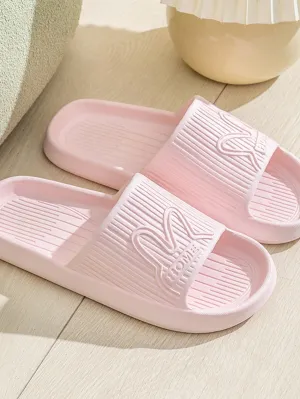 1 Pair Of Casual Ladies" Slipper Flat Open Toe Sandals Indoor Non-Slip Women Shoes