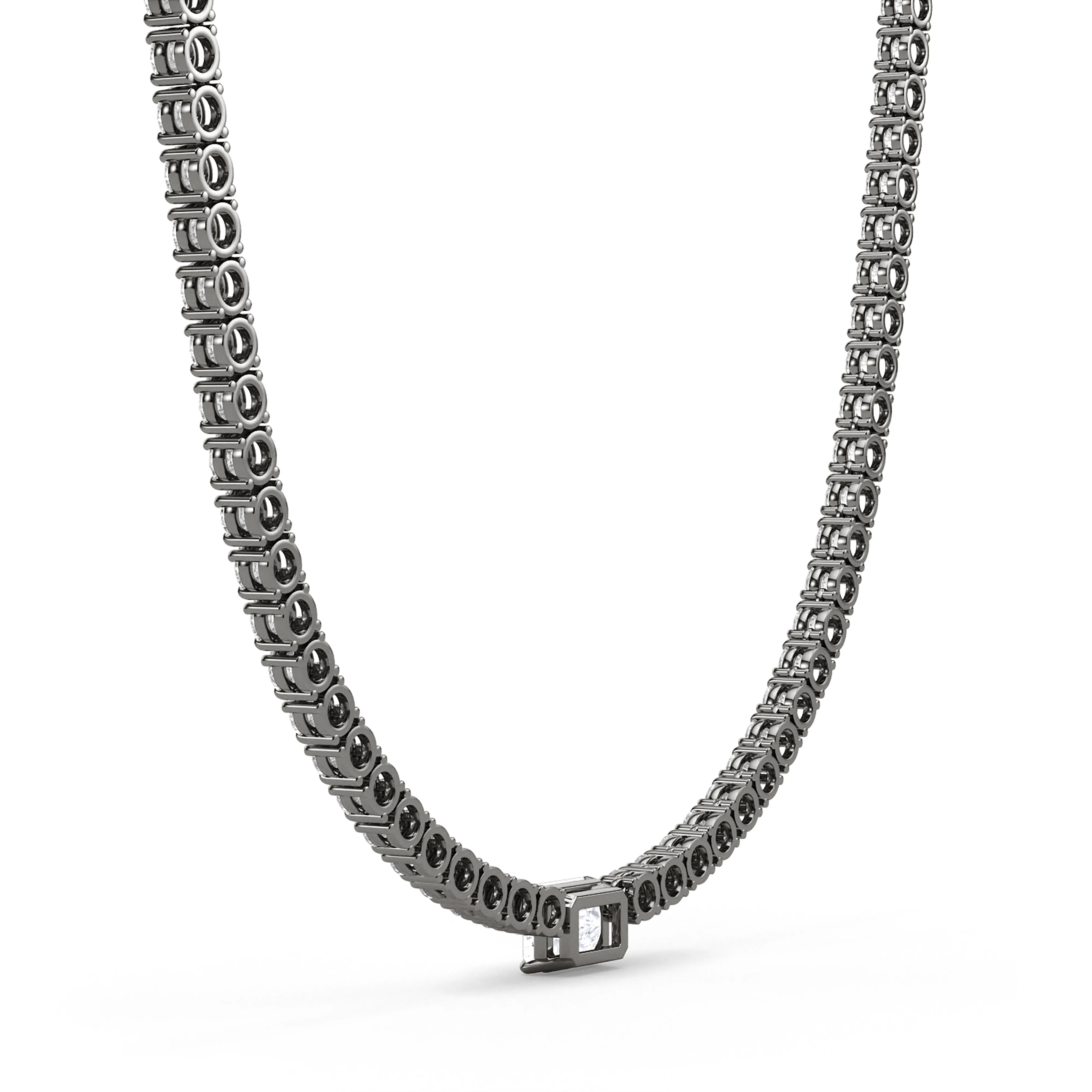 4 Prong Diamond & Birthstone Tennis Chain Necklace