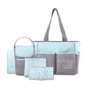 A.D. Sutton - 5Pk Baby Essentials Diaper Bag Set, Blue