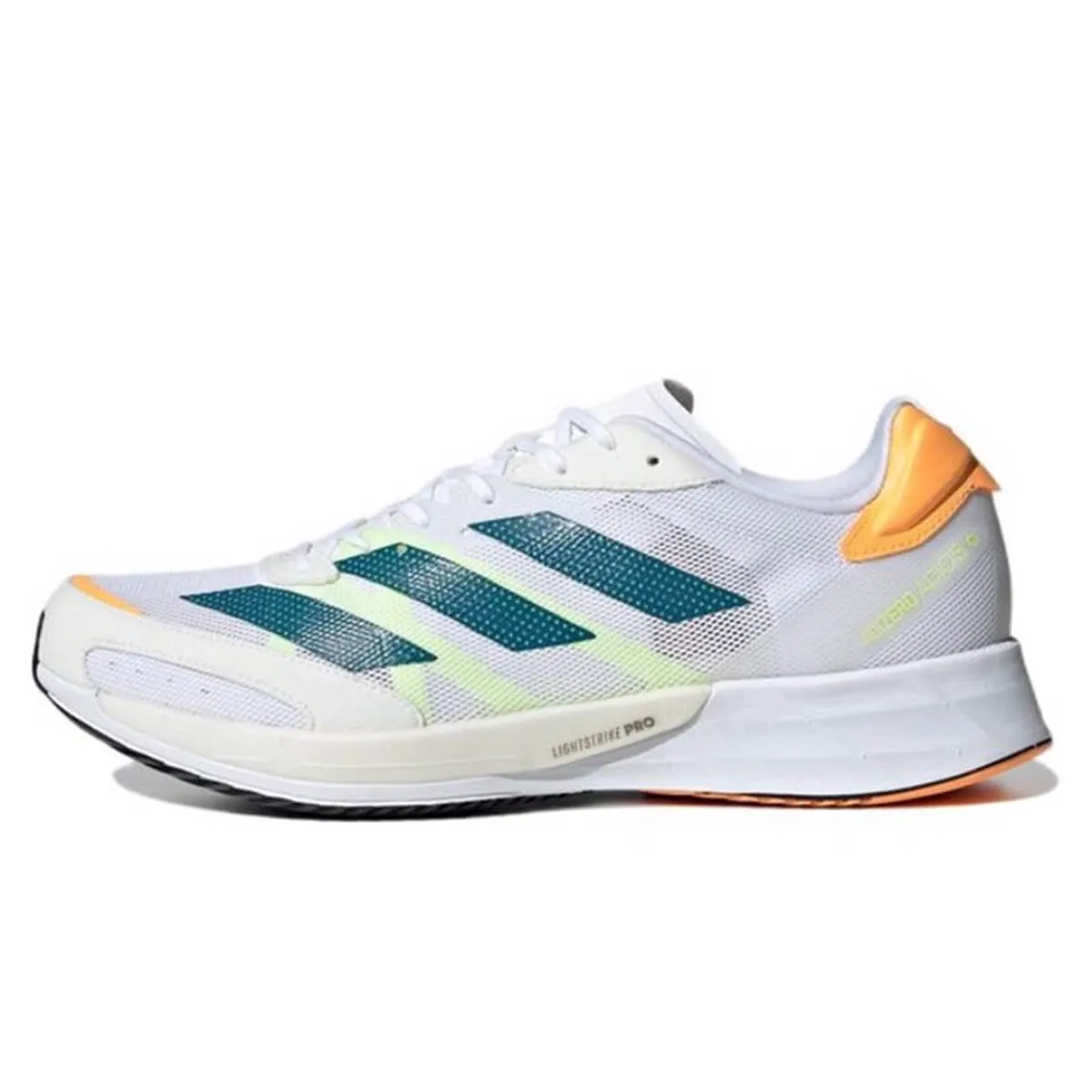 Adidas Adizero Adios 6 Mens | White/real Teal/flash Orange