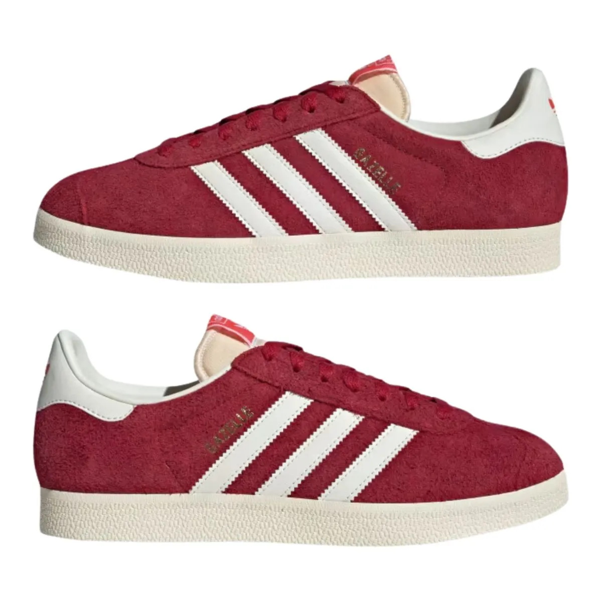 Adidas Men's Gazelle Team Victory Red/Off White/Cream White