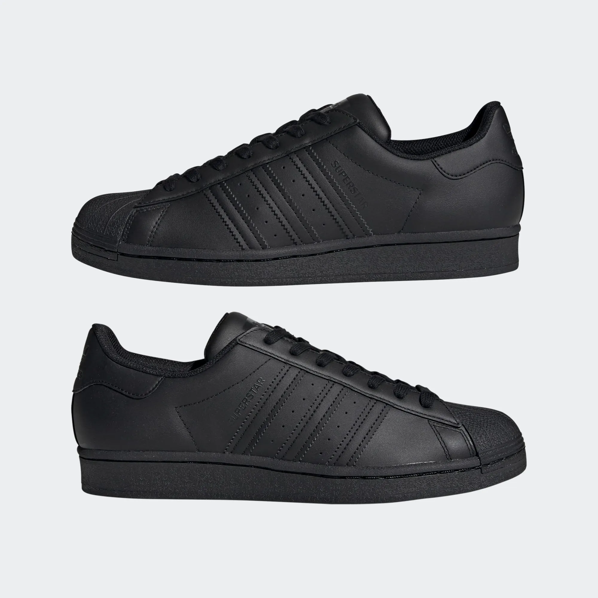 Adidas Men's Superstar Shoes - All Black