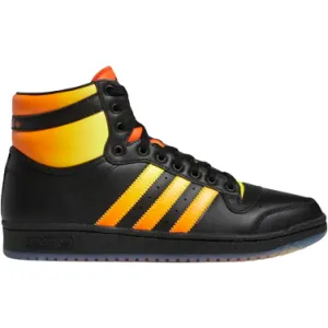 Adidas Men's Top Ten Hi Shoes - Core Black / Beam Yellow / Semi Impact Orange