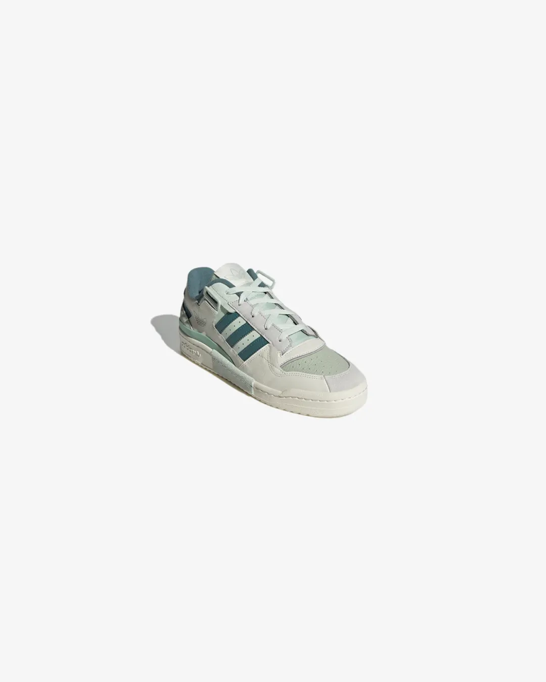 Adidas Originals Exhibit Forum 'Cloud White & Light Green' Sneakers