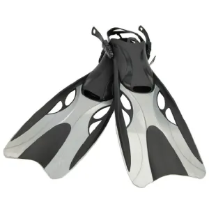 Adjustable Swimming Diving Fins Professional Diving Equipment For Adults, Size: M(Gray)