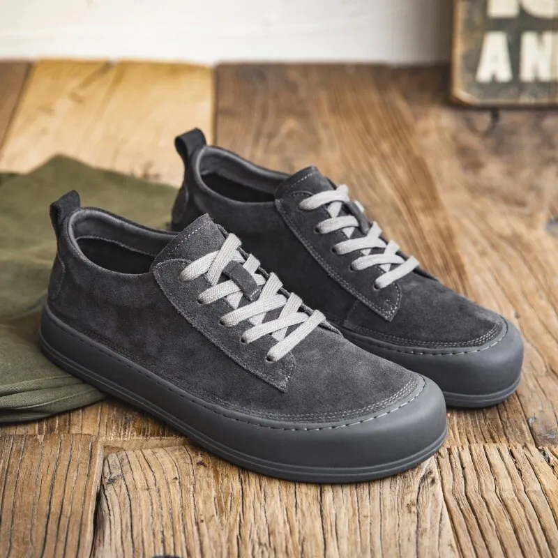 Advbridge Men casual Shoes lace up Sneakers Trend Shoes Italian Breathable Male Sneakers cow suede leather Footwear Men Shoes men sneakers