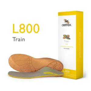 aetrex L800W Women's Train Orthotics - Insole for Exercise (Support For Medium & High Arches)