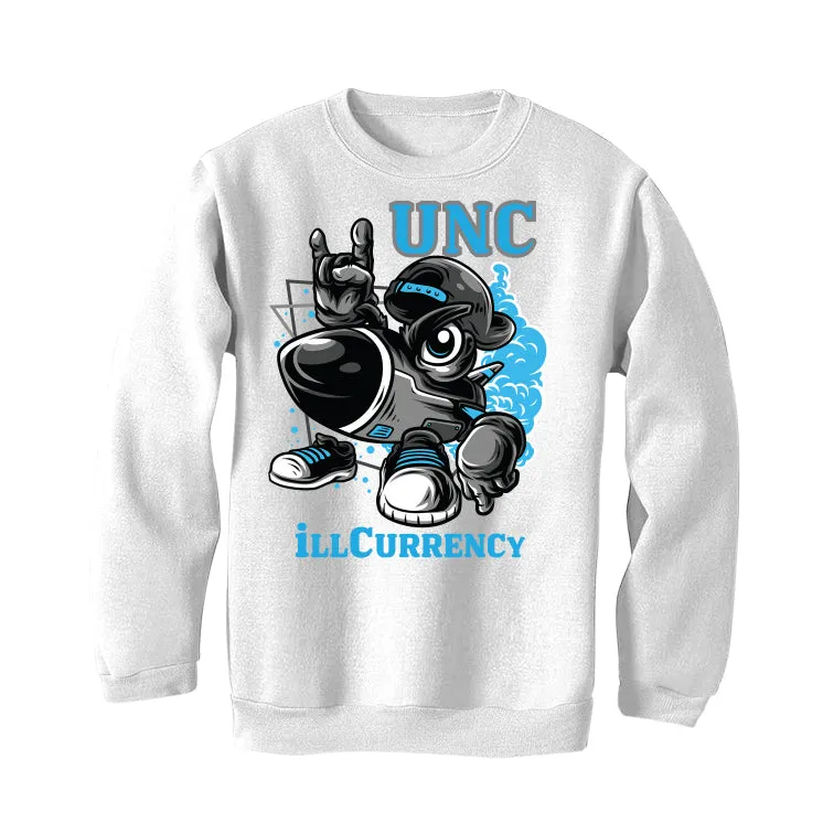 Air Jordan 1 "UNC Toe" | illcurrency White T-Shirt (UNC ROCKS)