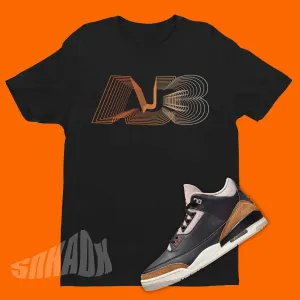 Air Jordan 3 Desert Elephant Matching Shirt - 3D Print Graphic Tee