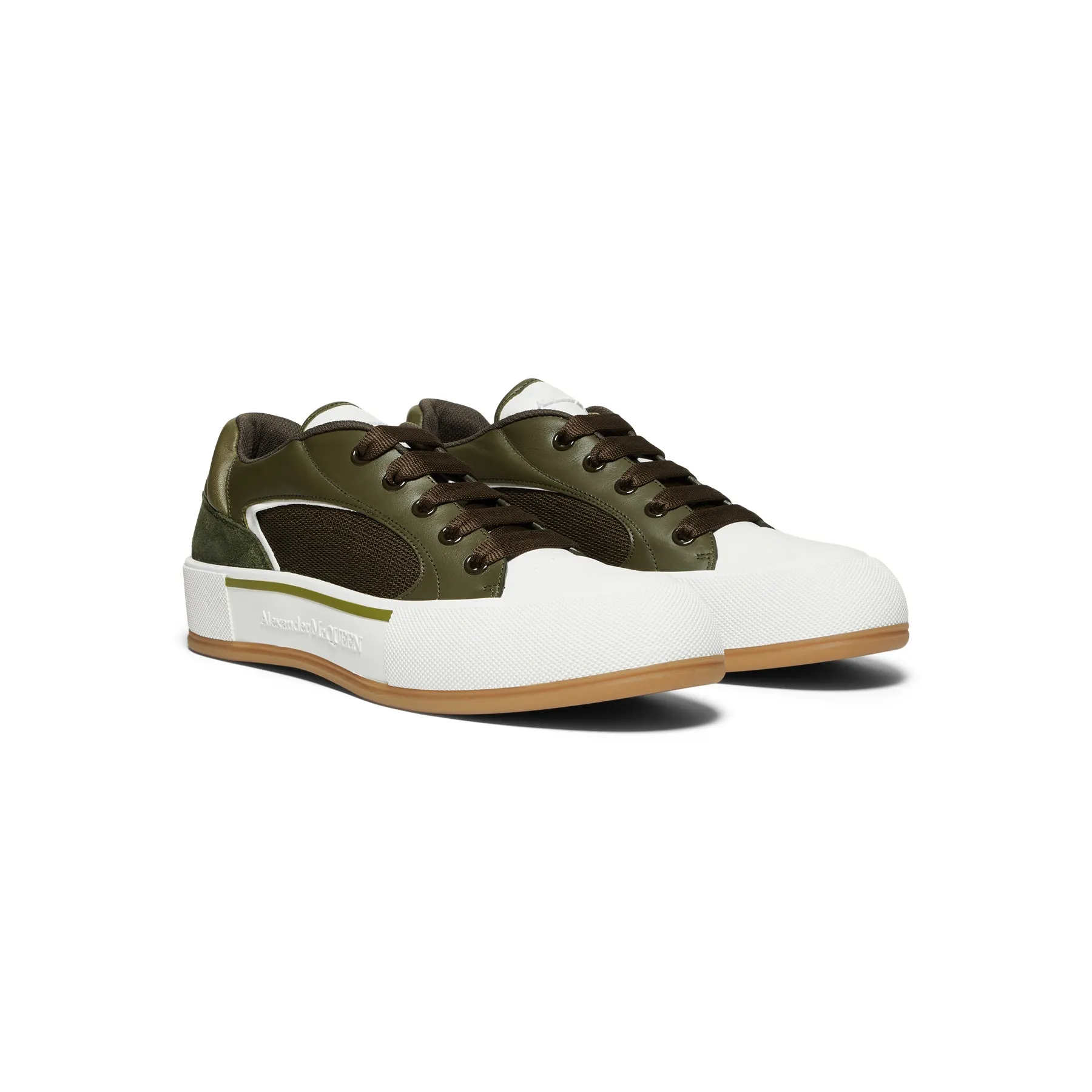 Alexander McQueen Skate Deck Sneaker (Khaki)