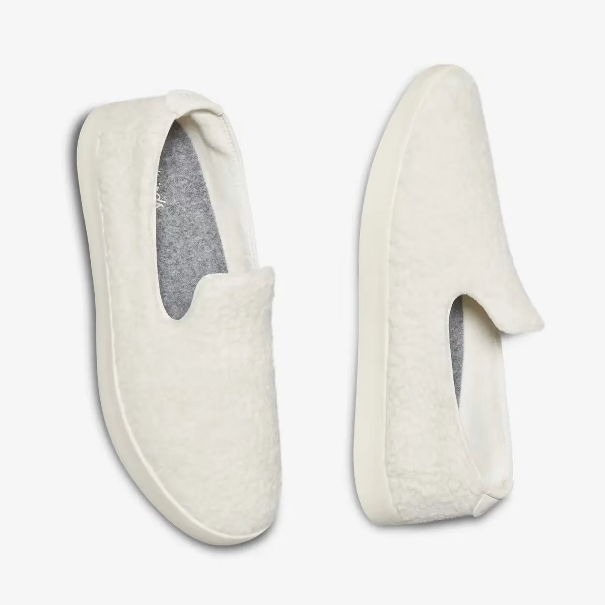 Allbirds Wool Lounger Fluffs- LIMITED EDITION: Natural White (Cream Sole)