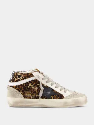 Animal Print Mid Star Sneakers