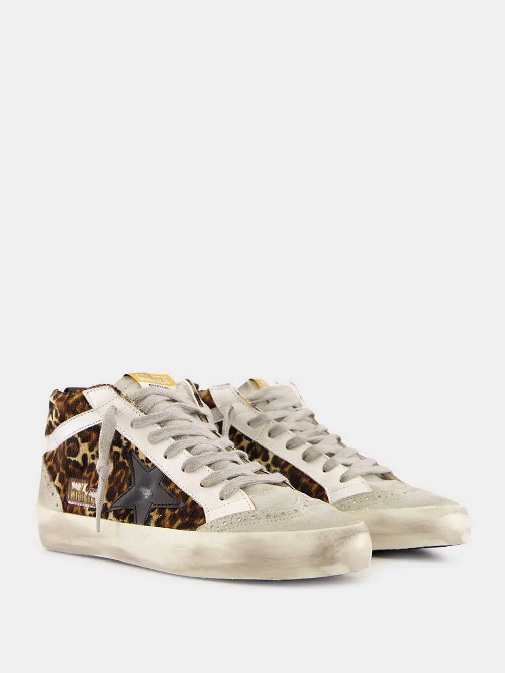 Animal Print Mid Star Sneakers