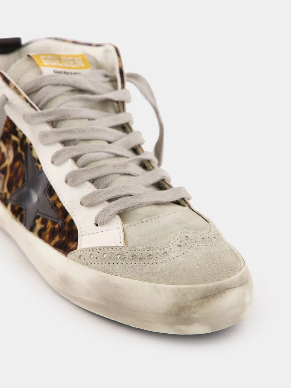 Animal Print Mid Star Sneakers