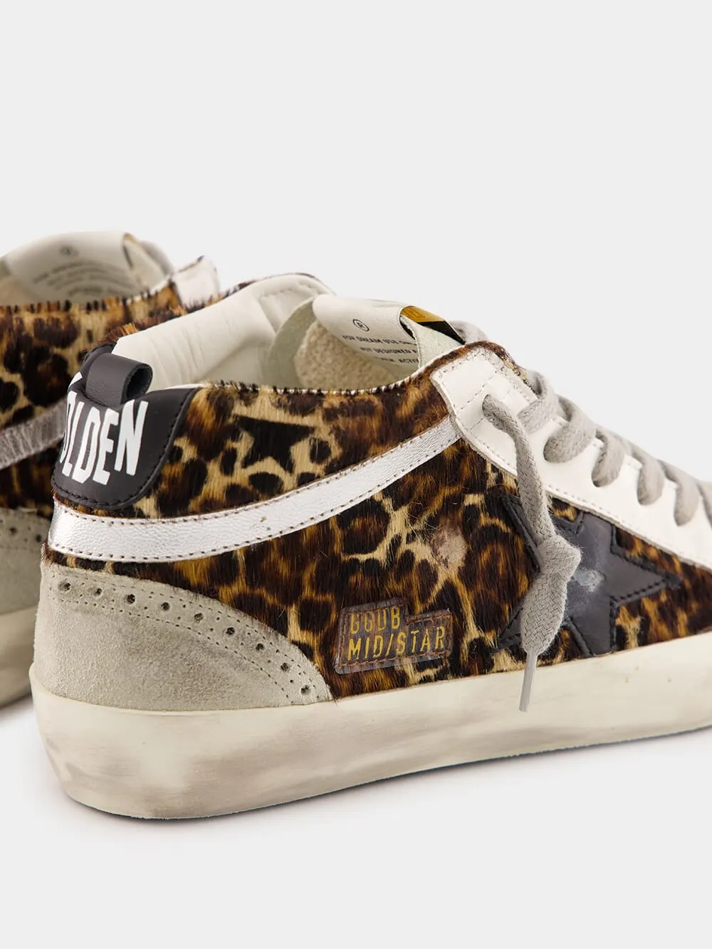 Animal Print Mid Star Sneakers