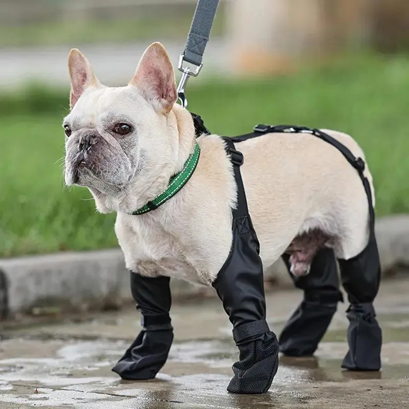 Anniepaw Adjustable Dog Boots Anti Dirty Skin Friendly Paw Protectors