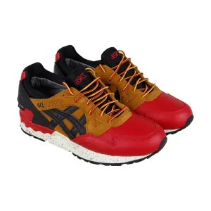 Asics Gel Lyte V G Tx HL6E2-2590 Mens Red Leather Athletic Cross Training Shoes