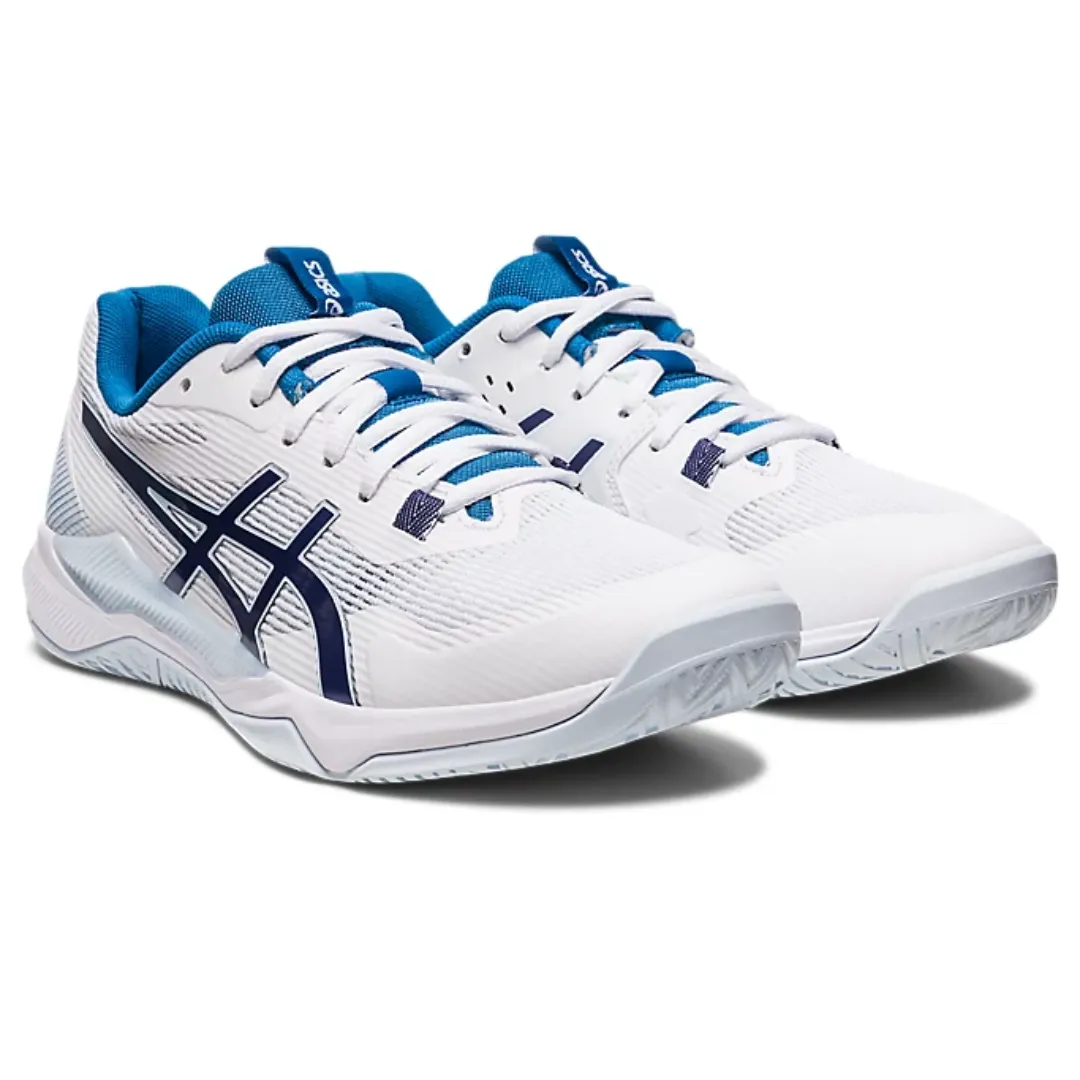 Asics Gel Tactic Women Tennis Shoes -White/Indigo Blue