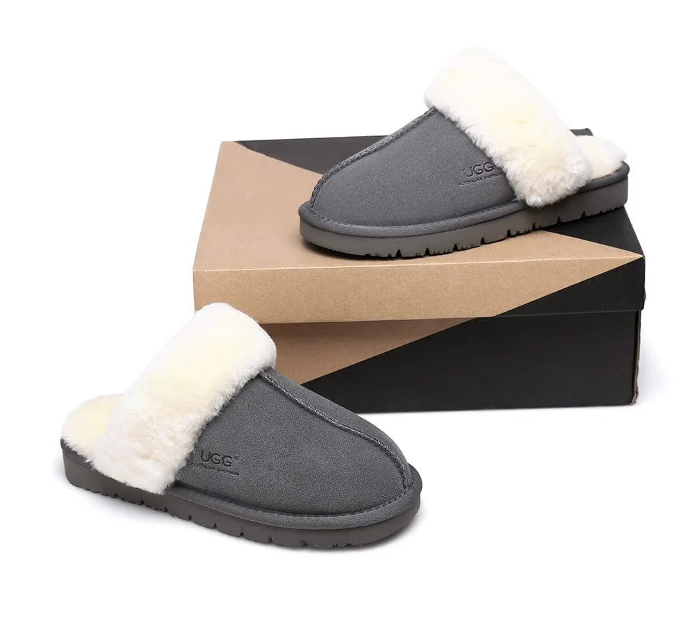 Australian Premium Sheepskin Wool Unisex Muffin Slipper