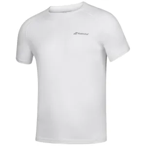 Babolat Boys Play Crew Neck Tee - White