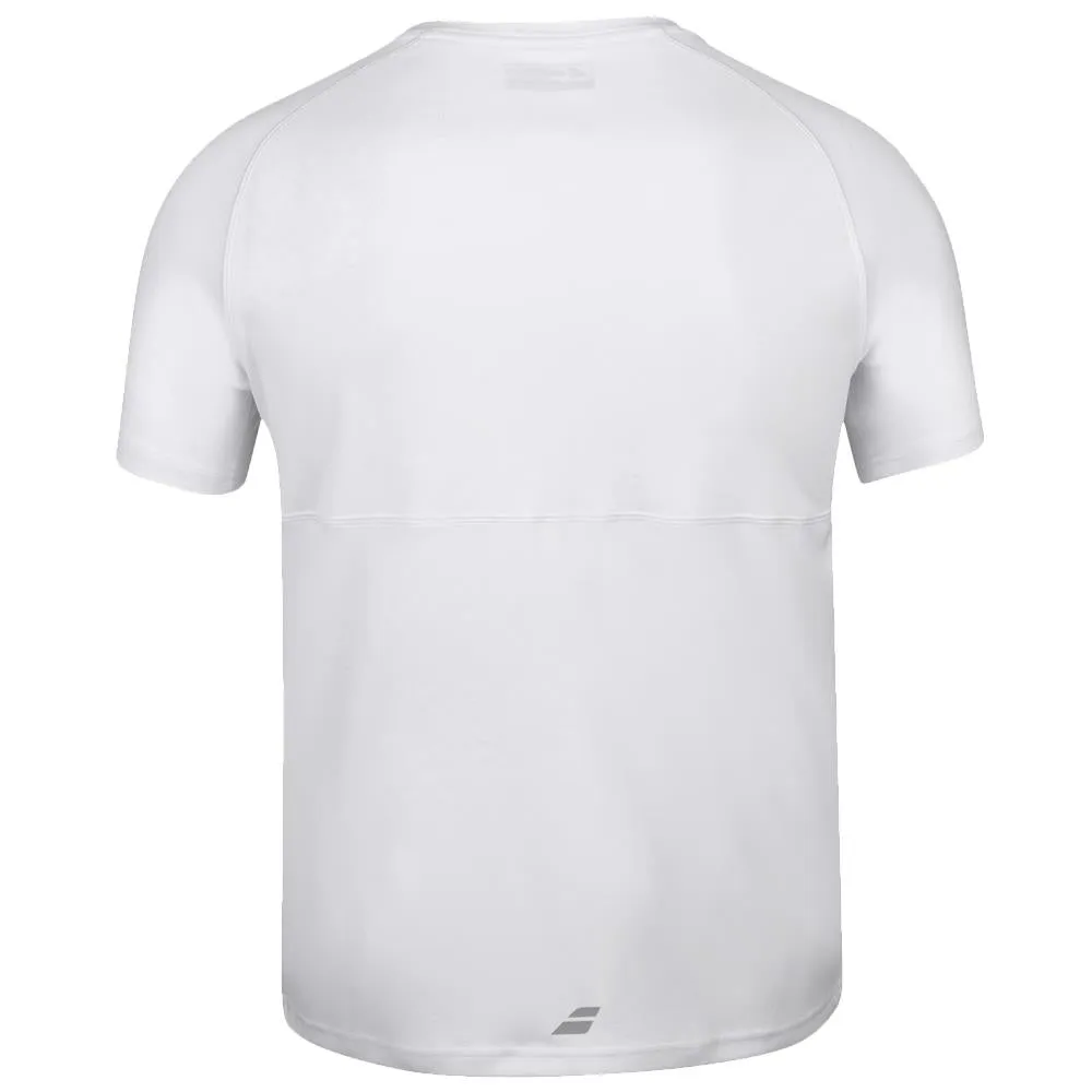 Babolat Boys Play Crew Neck Tee - White