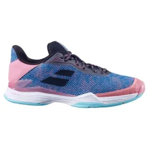 Babolat Women's Jet Tere Tennis Shoes Blue and Pink