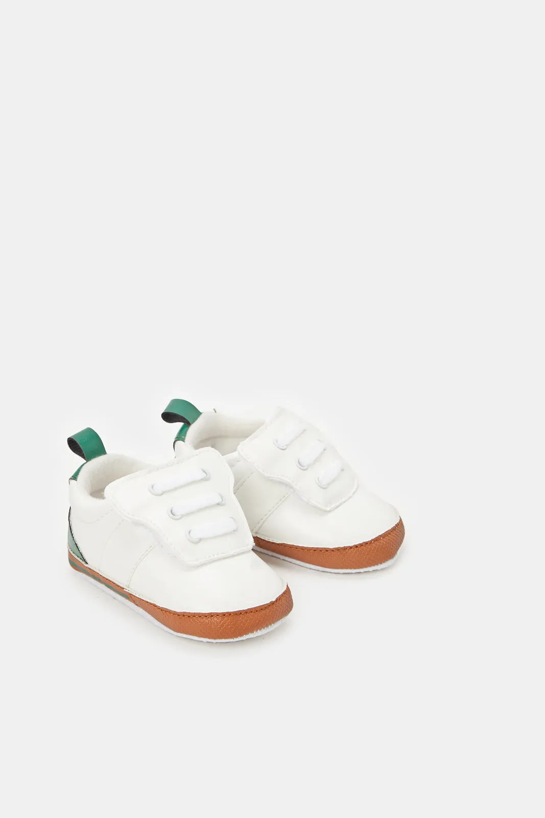 Baby White Pram Shoes