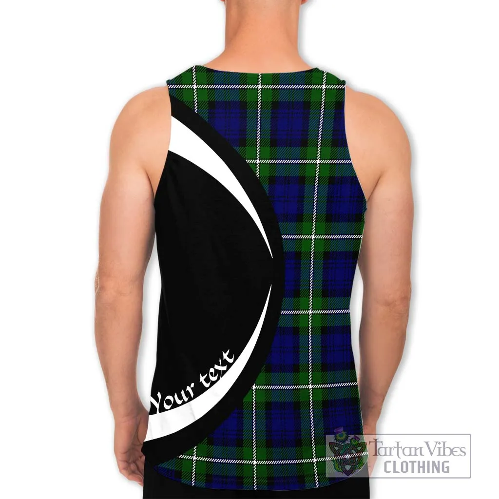 Bannerman Tartan Men's Tank Top with Family Crest Circle Style