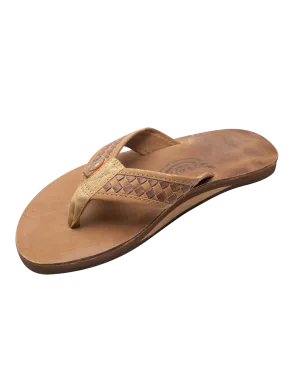 Bentley Lux Leather Sgl Layer Sandal Tan/Brown