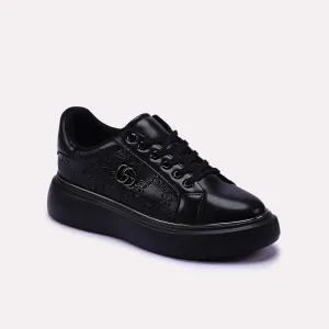 Black Lace up Sneakers 0440645