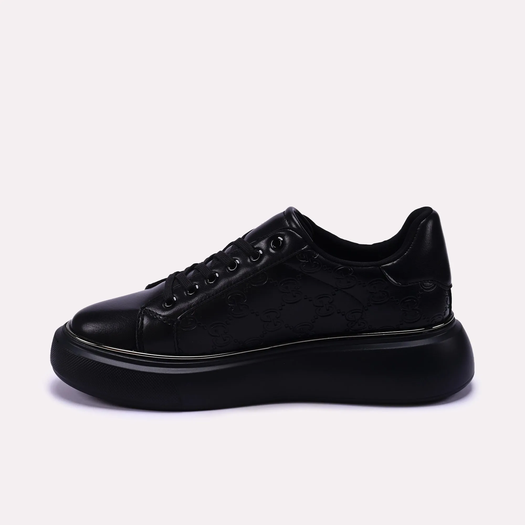 Black Lace up Sneakers 0440645