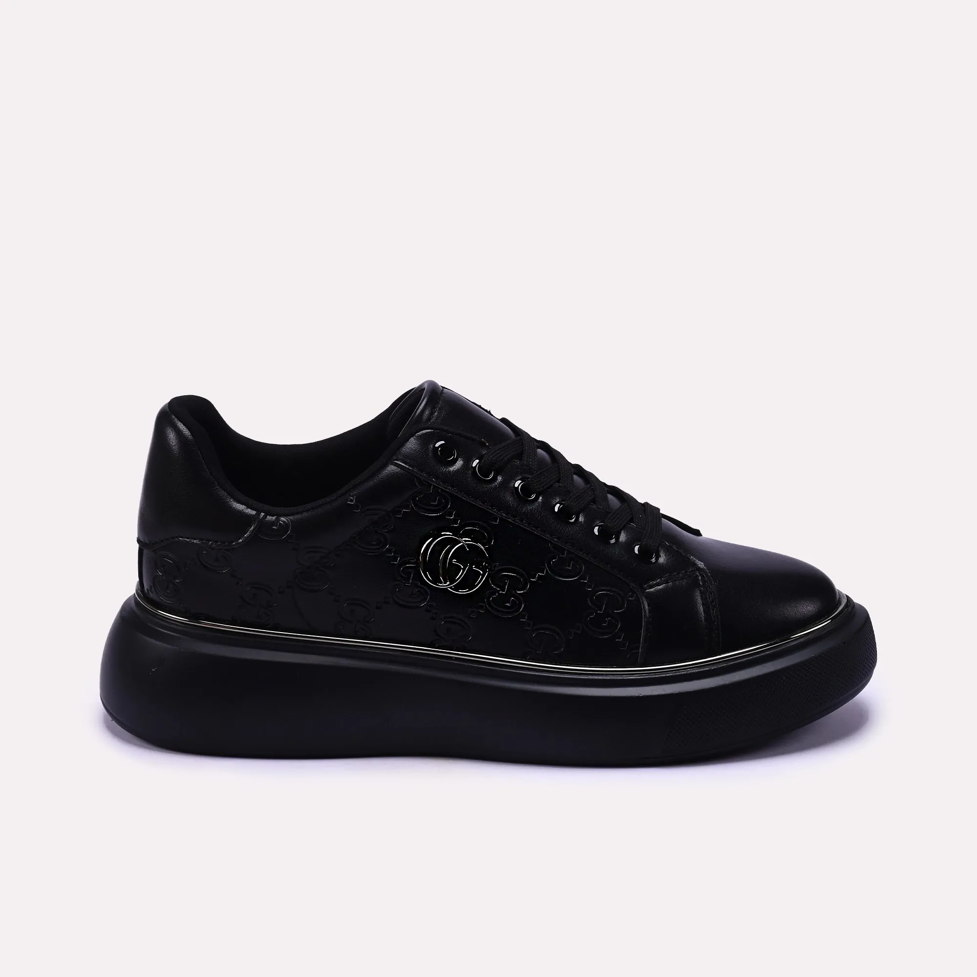 Black Lace up Sneakers 0440645