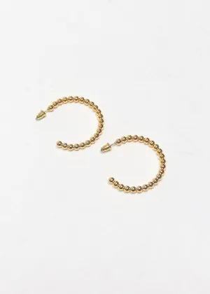 BRACHA Roma Large Ball Hoops -Gold