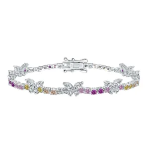 Butterfly Rainbow Tennis Bracelet