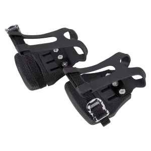 BV Bike Pedals Shimano SPD Compatible 9/16" with Toe Clips | BV-PD9