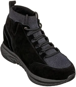 CALTO - S23201 - 3 Inches Taller (Black) - Sneakers