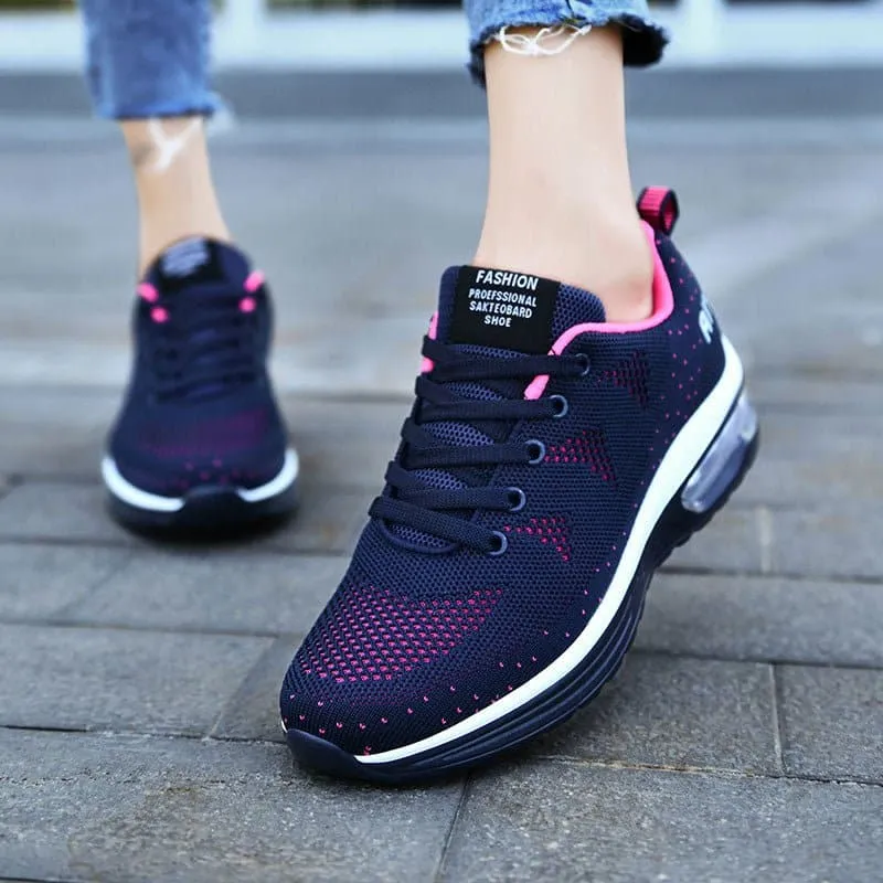 Casual Mesh Sneakers - Lightweight Breathable Shoes for Women