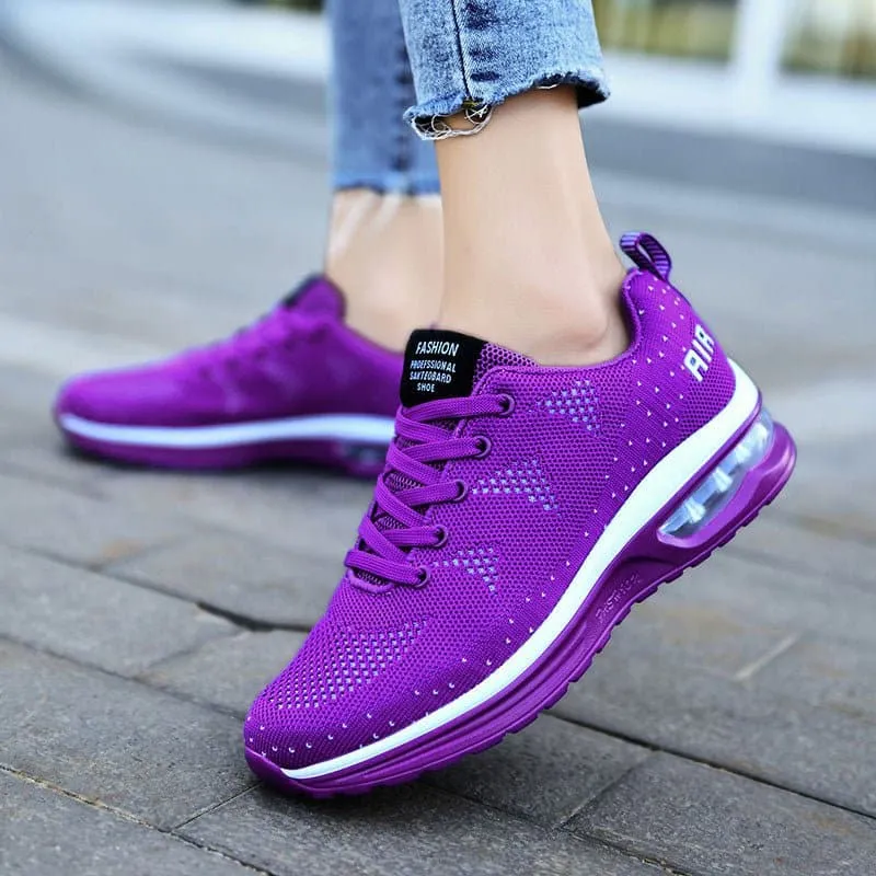 Casual Mesh Sneakers - Lightweight Breathable Shoes for Women