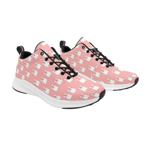 Cute Cats Print Women Shoes Pink