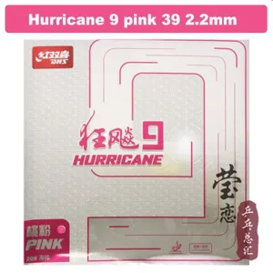 DHS Hurricane 9 Table Tennis Rubber Blue or Pink