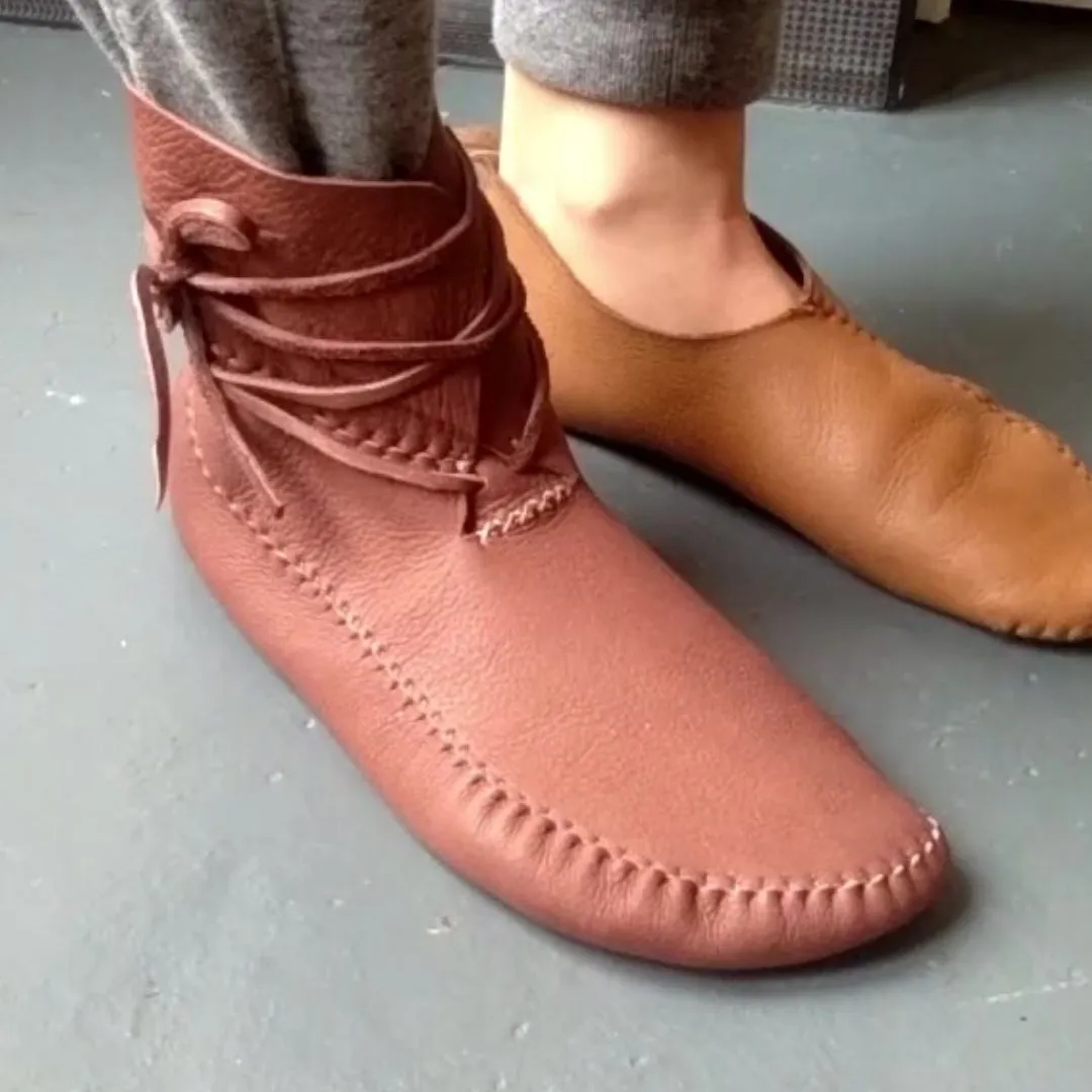 Digital Pattern DIY Moccasins and Boots Video Tutorial - Earthing Moccasins