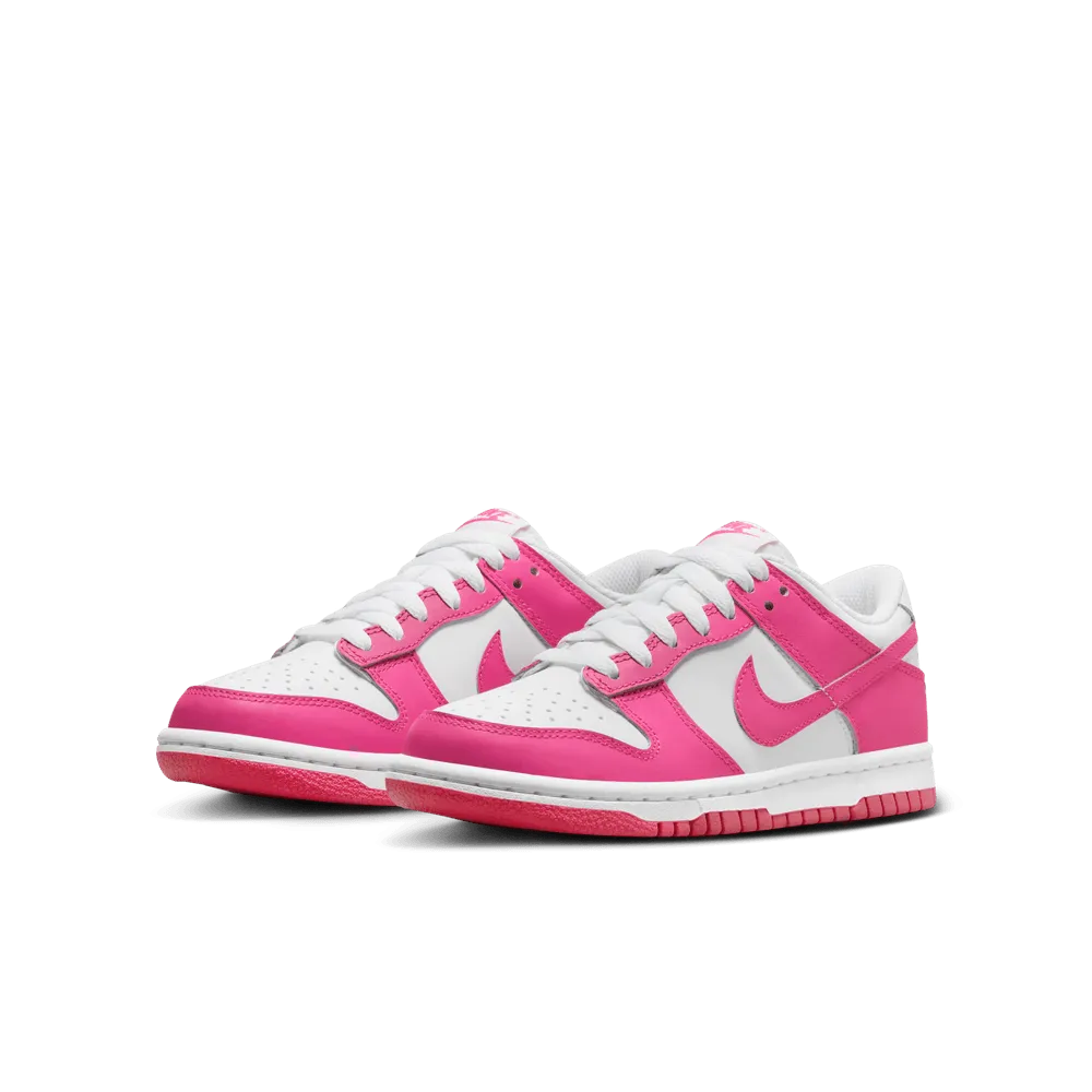 Dunk Low GS 'White Laser Fuchsia'