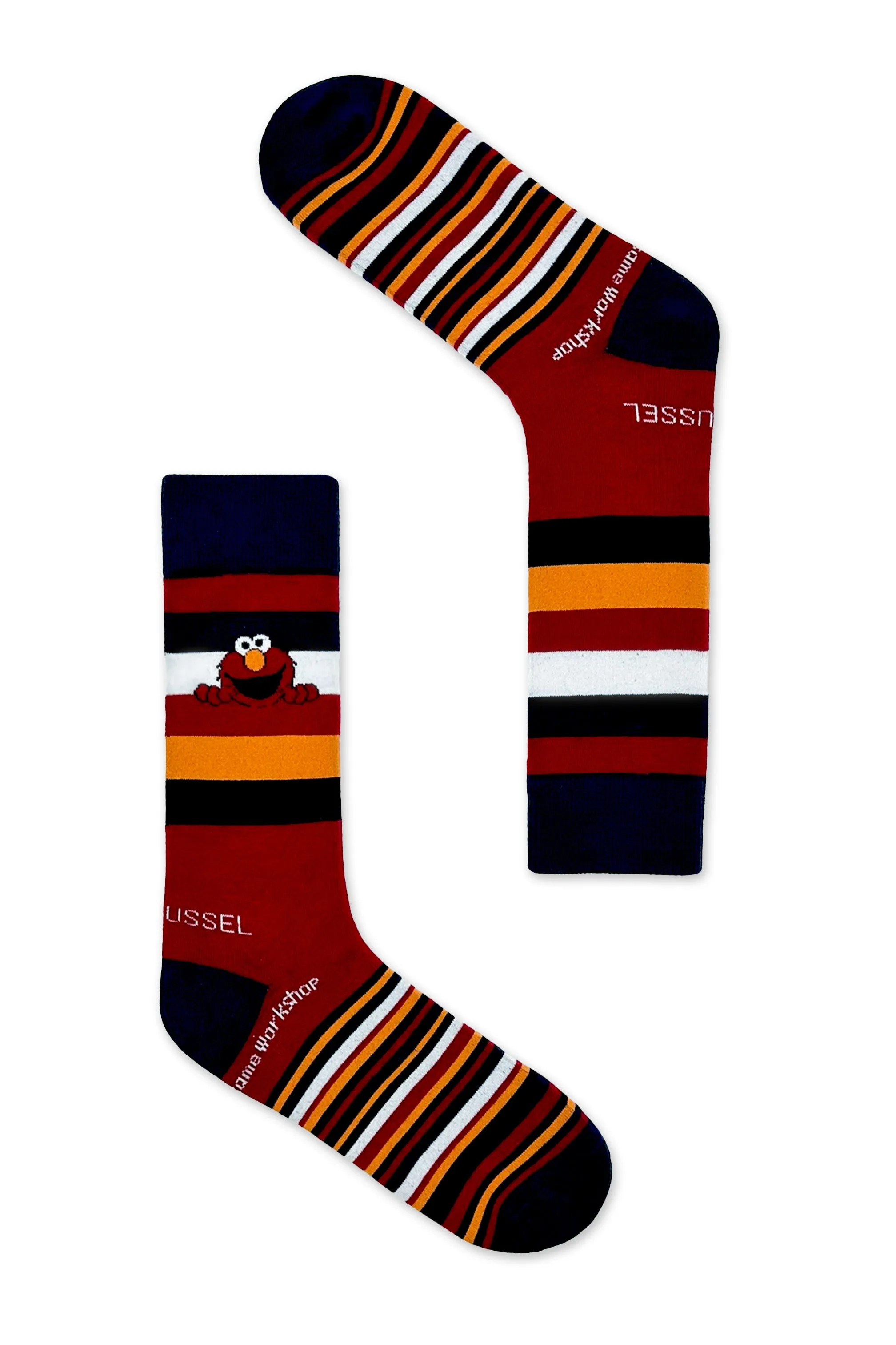 Elmo Striped Crew Socks