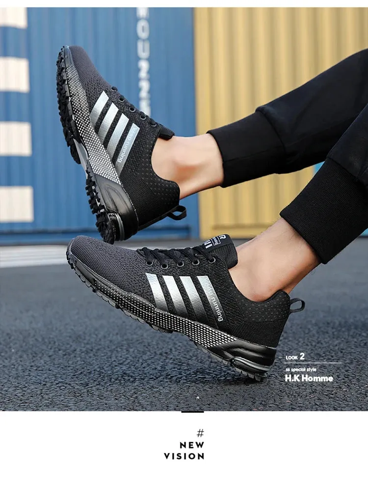 Fashion Casual Sneakers, Breathable Walking and Running Shoes