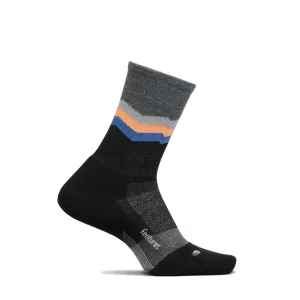 Feetures Merino Mini Crew Max - Switchback Charcoal