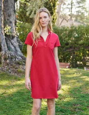 Frank & Eileen - Lauren Polo Dress in Double Decker Red