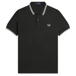 Fred Perry Night Green Polo with Twin Tipping