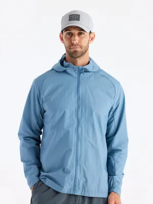 Free Fly Men's Headwind Jacket in Blue Fog